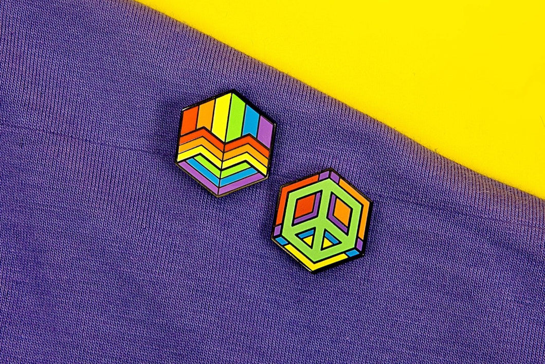 Rainbow Flag - 4th Edition Pins [Set]-Pride Pin-RBOW_ED3