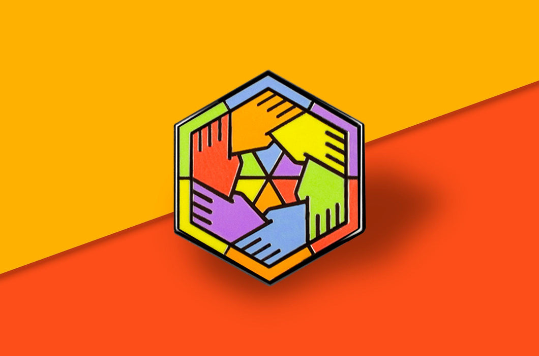 Rainbow Flag - Community Cube Pin-Pride Pin-PCCC_RBOW