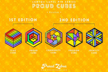 Load image into Gallery viewer, Rainbow Flag - Freedom Cube Pin-Pride Pin-RBOW_ED1+2

