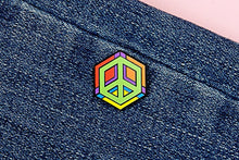Load image into Gallery viewer, Rainbow Flag - Peace Cube Pin-Pride Pin-PCZC_RBOW
