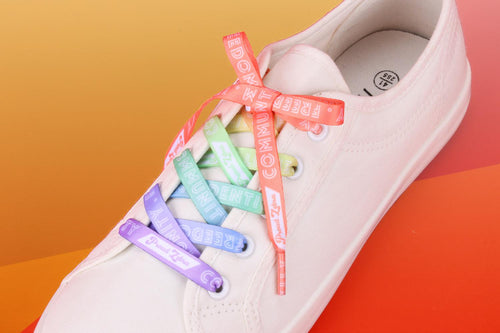 Rainbow Pastel Shoelaces