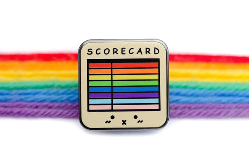 SG Rainbow Scorecard Lapel Pin