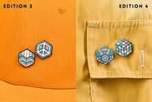 Load image into Gallery viewer, Trans Flag - Medal Cube Pin-Pride Pin-TRAN_ED3+4
