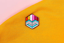 Load image into Gallery viewer, Trans Lesbian Pride - Flag Cube Pin-Pride Pin-PCFC_TRAN_LESB
