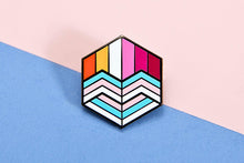 Load image into Gallery viewer, Trans Lesbian Pride - Medal Cube Pin-Pride Pin-PCHC_TRAN_LESB
